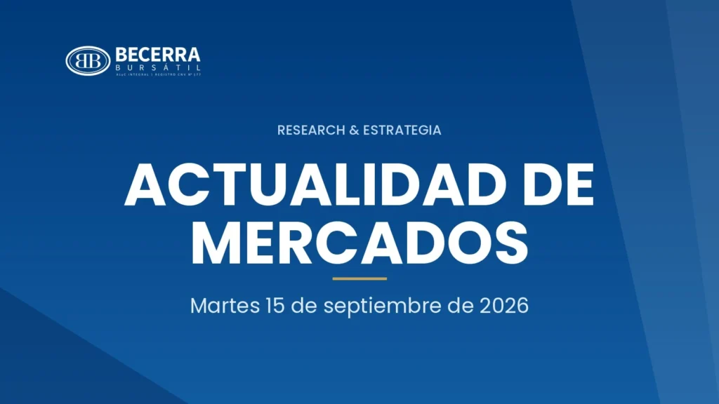 Actualidad de Mercados del 15 de septiembre de 2026, Becerra Bursátil Research & Estrategia